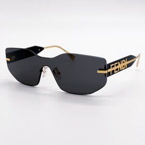 NEW FENDI SUNGLASSES FE40066U 30A GOLD/GRAY UNISEX EYEWEAR